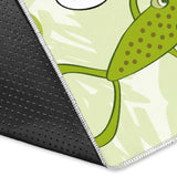 Cute Frog Dragonfly Pattern Area Rug