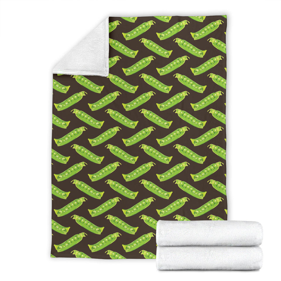 Green Peas Pattern Print Design 05 Premium Blanket