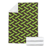 Green Peas Pattern Print Design 05 Premium Blanket