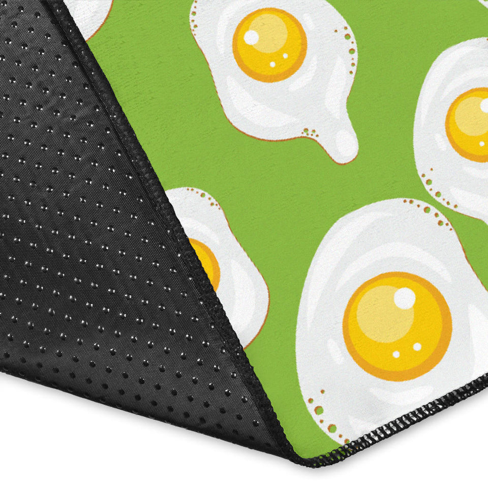 Fried Eggs Pattern Print Design 01 Area Rug