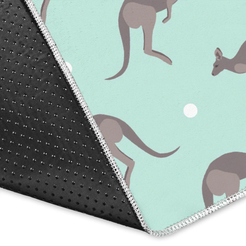Kangaroo Pattern Background Area Rug