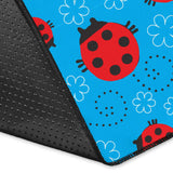 Ladybug Pattern Print Design 02 Area Rug