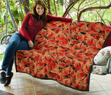 Fire Flame Pattern Premium Quilt