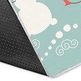 Cute Snowman Pattern Area Rug