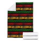 Canabis Marijuana Weed Pattern Print Design 04 Premium Blanket