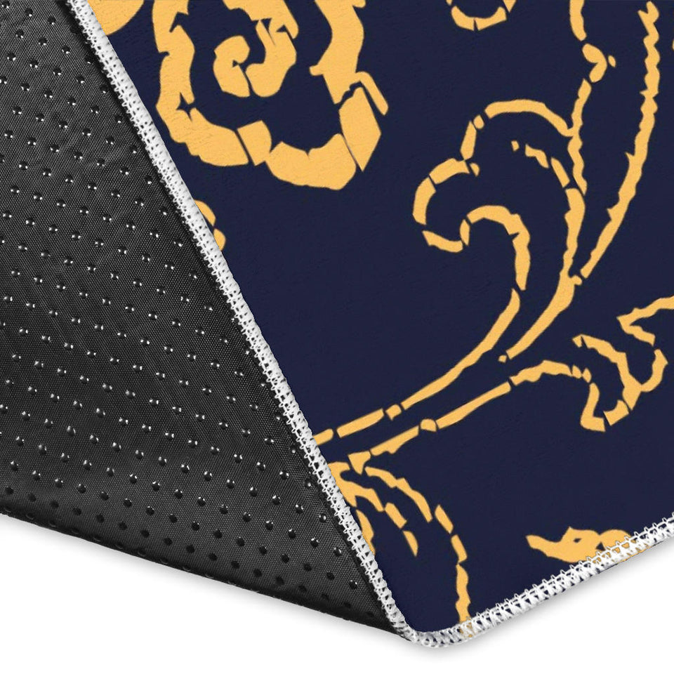 Gold Dragon Pattern Area Rug