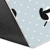 Sheep Polka Dot Cloud Pattern Area Rug