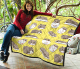 Cute Hamster Pattern Premium Quilt