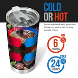 Dragons Flower Pattern Tumbler