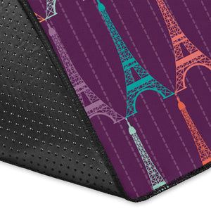 Eiffel Tower Pattern Print Design 05 Area Rug