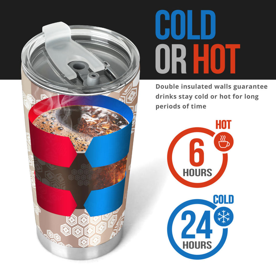 Beautiful Hexagon Japanese  Pattern Tumbler