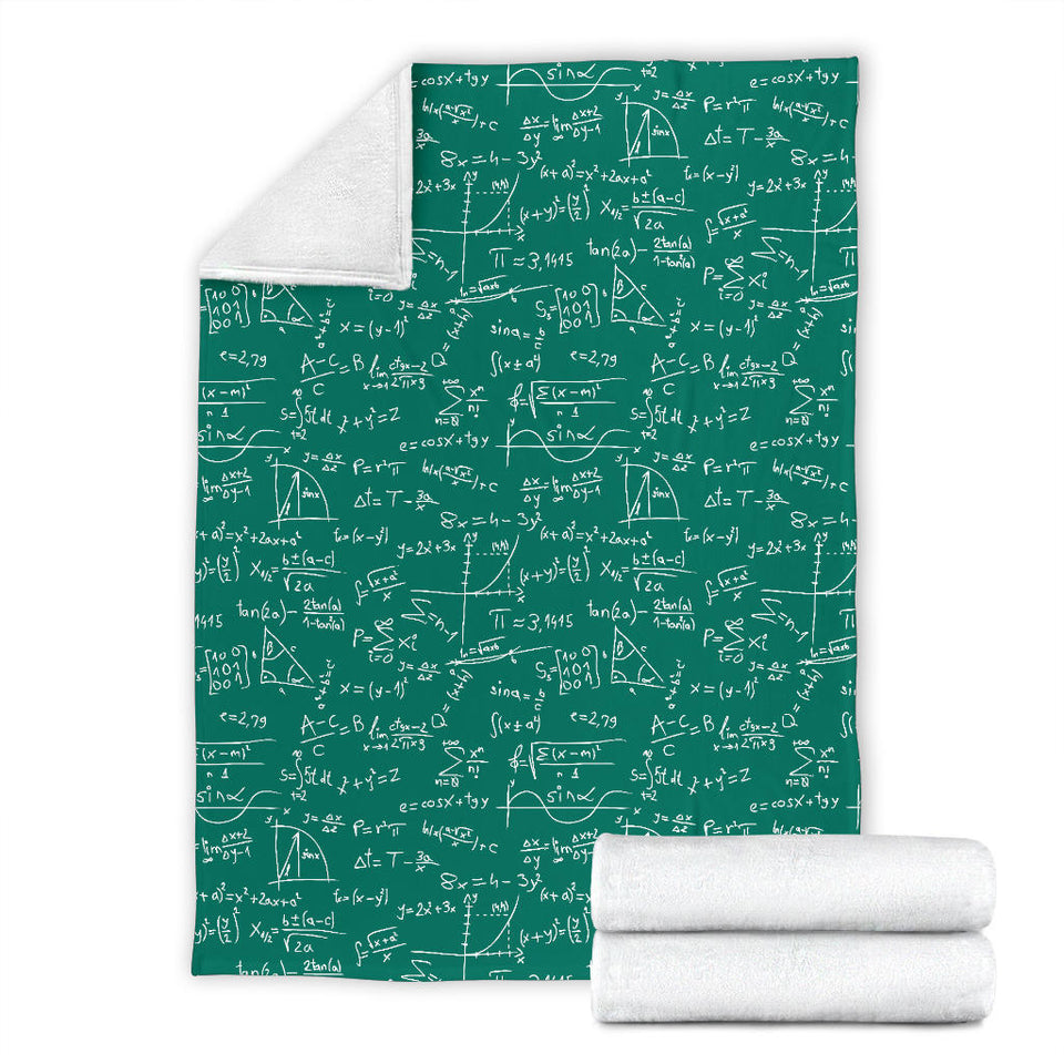 Math Pattern Print Design 01 Premium Blanket