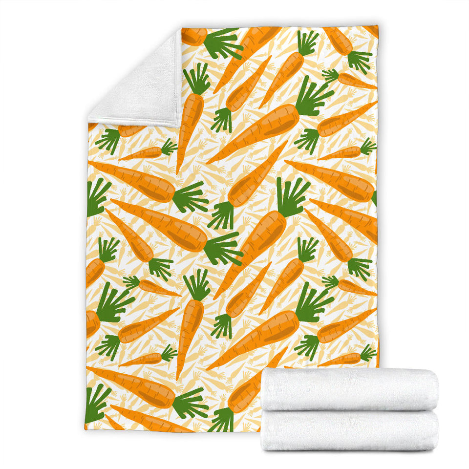 Carrot Pattern Print Design 01 Premium Blanket