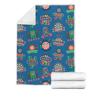 Darts Pattern Print Design 02 Premium Blanket