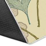 Ginkgo Leaves Design Pattern Area Rug