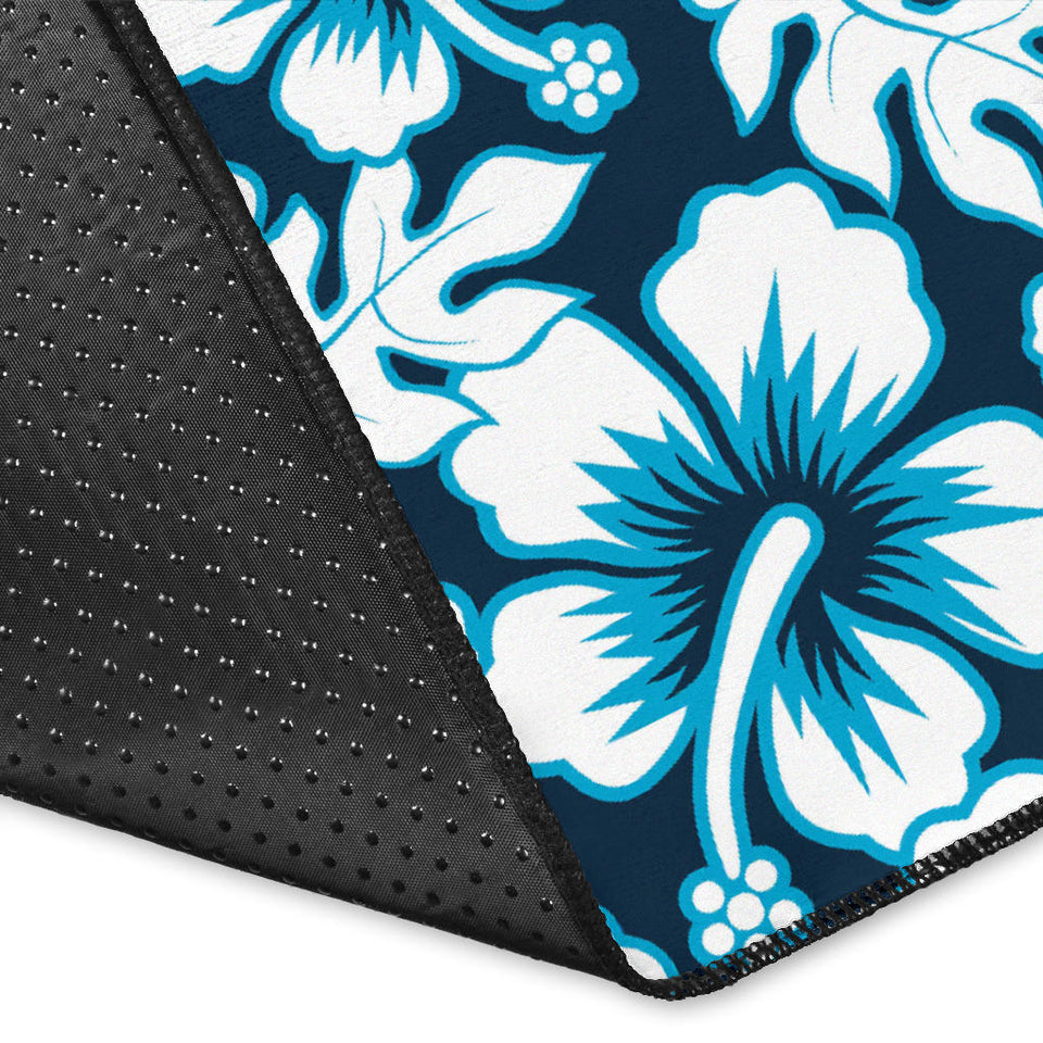Hibiscus Pattern Print Design 04 Area Rug