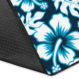 Hibiscus Pattern Print Design 04 Area Rug