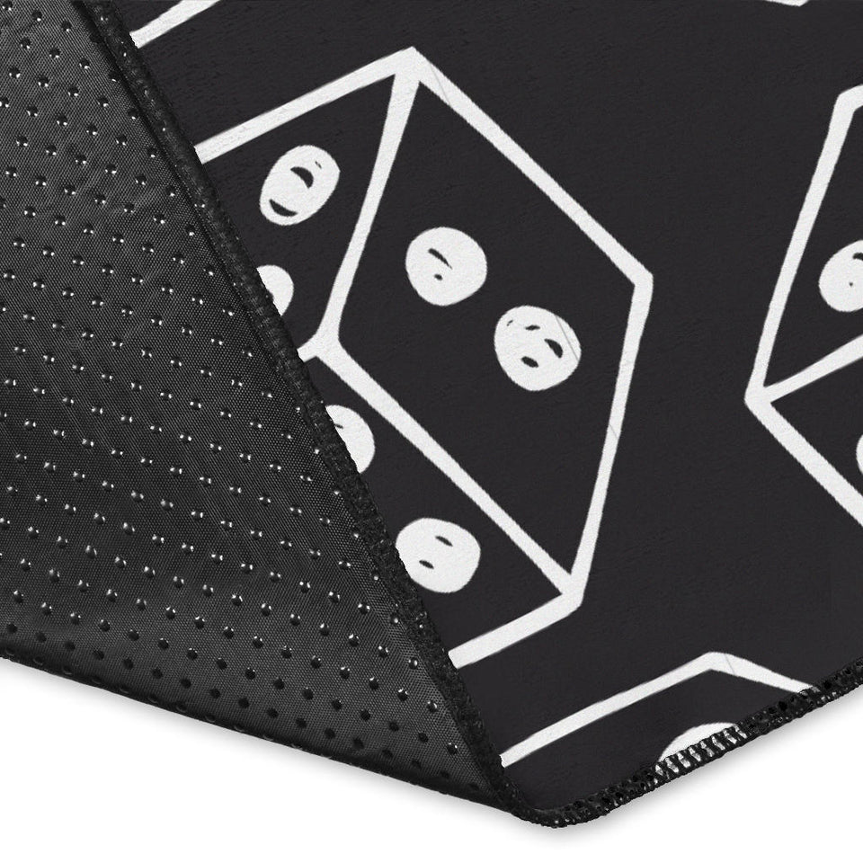 Dice Pattern Print Design 01 Area Rug