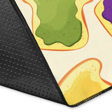 Bread Toast Pattern Print Design 02 Area Rug