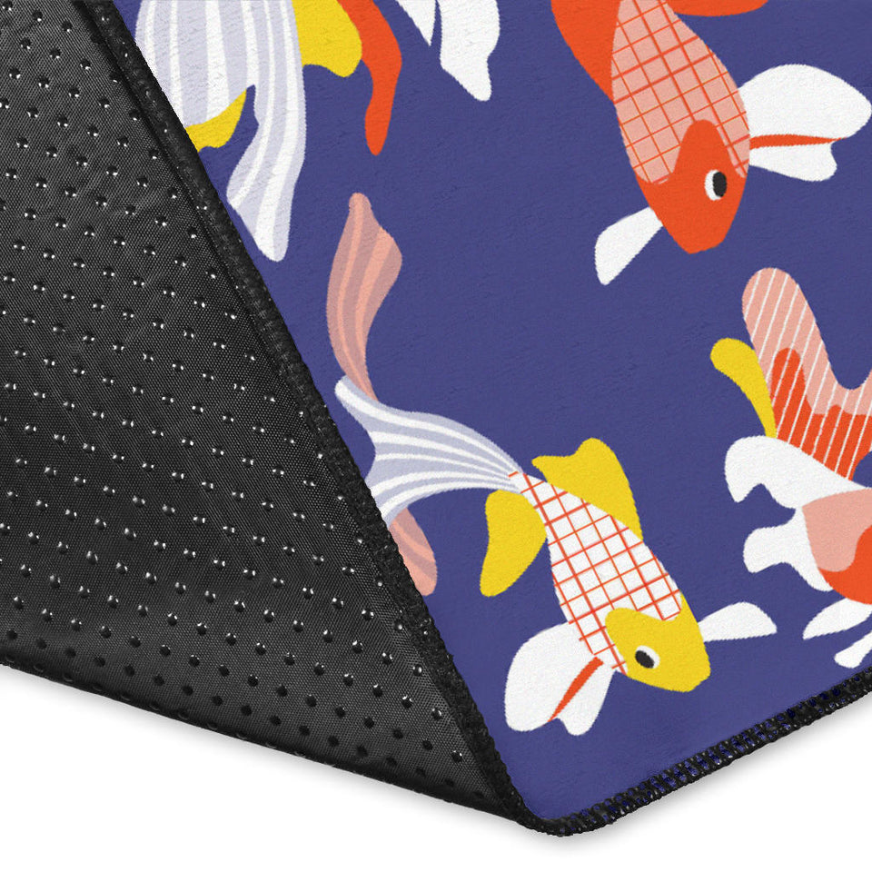 Goldfish Pattern Print Design 04 Area Rug