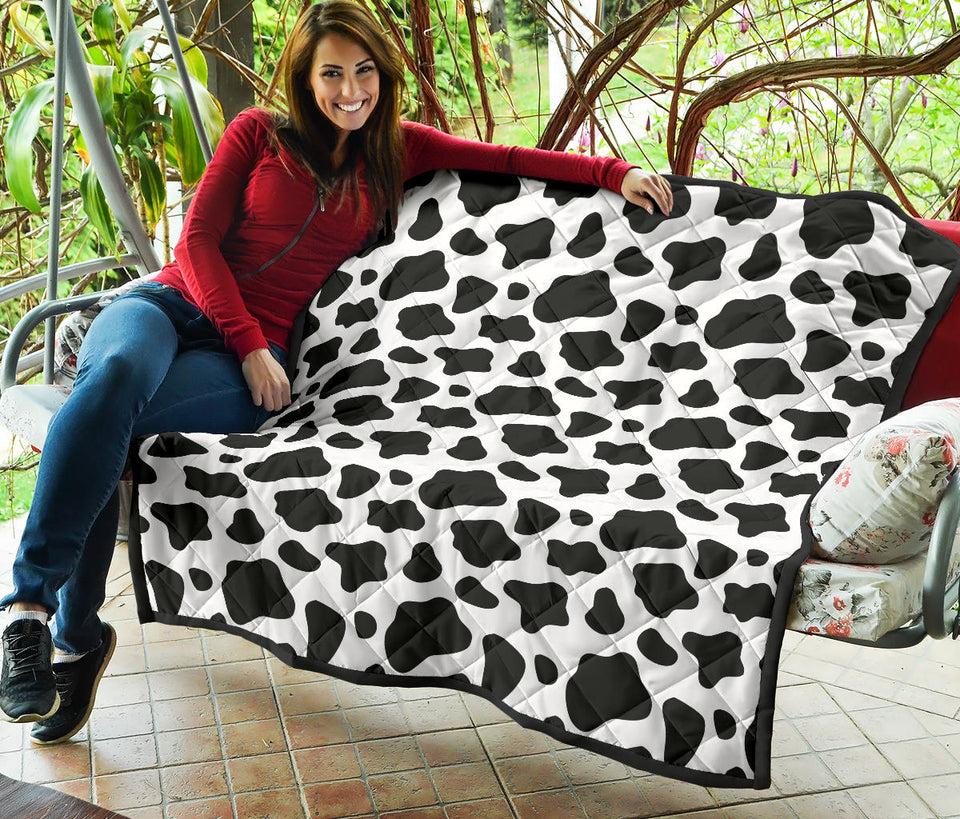 Cow Skin Pattern Premium Quilt