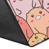 Pig Pattern Print Design 04 Area Rug