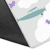 Helicopter Plane Pattern Area Rug
