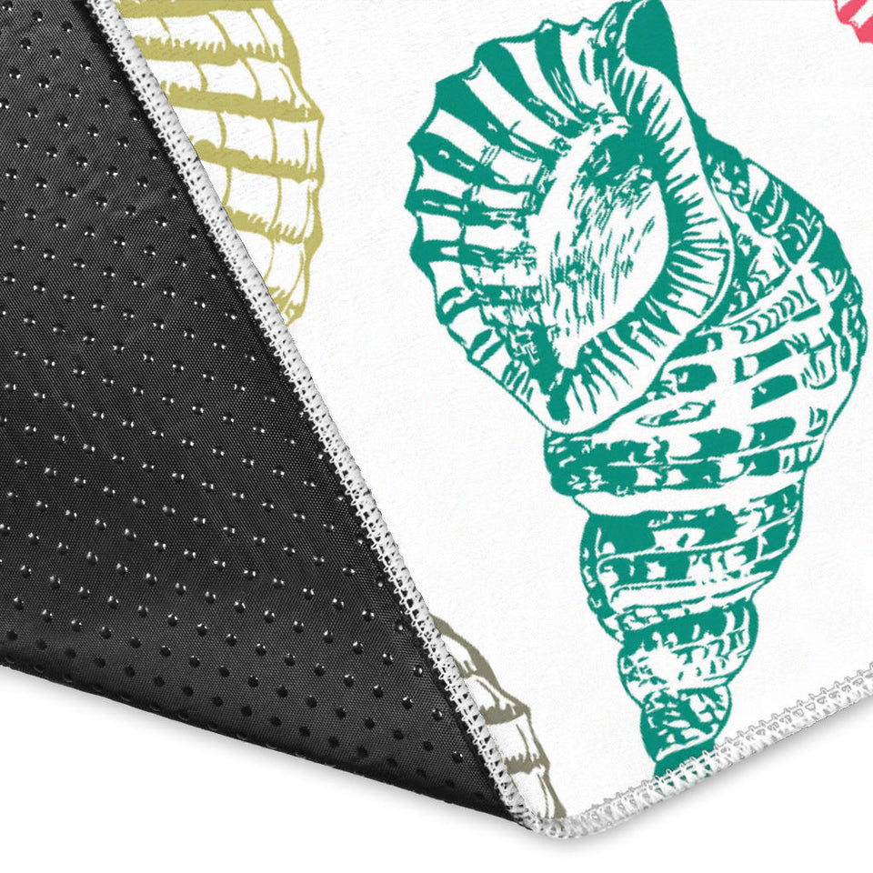 Colorful Shell Pattern Area Rug