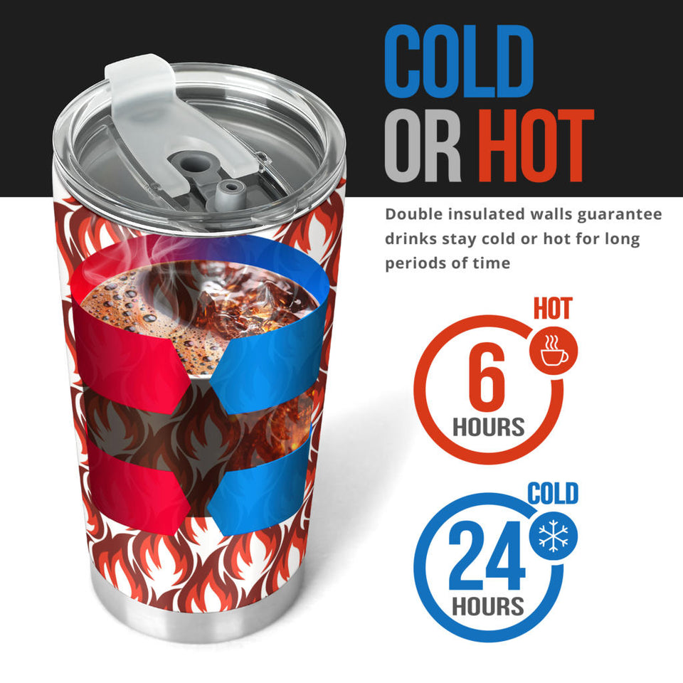 Fire Flame Symbol Design Pattern Tumbler