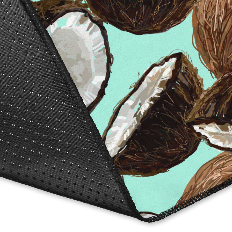 Coconut Pattern Print Design 03 Area Rug