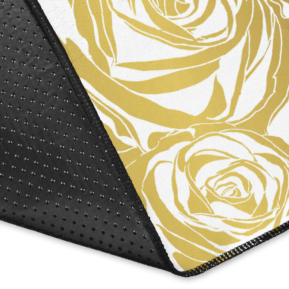 Rose Pattern Print Design 05 Area Rug
