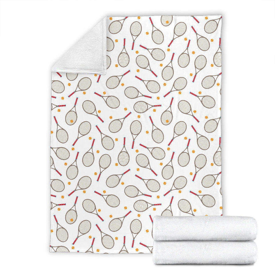 Tennis Pattern Print Design 04 Premium Blanket