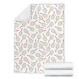 Tennis Pattern Print Design 04 Premium Blanket