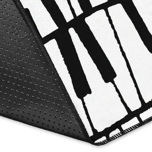 Piano Pattern Print Design 03 Area Rug