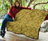 Corn Pattern Print Design 01 Premium Quilt