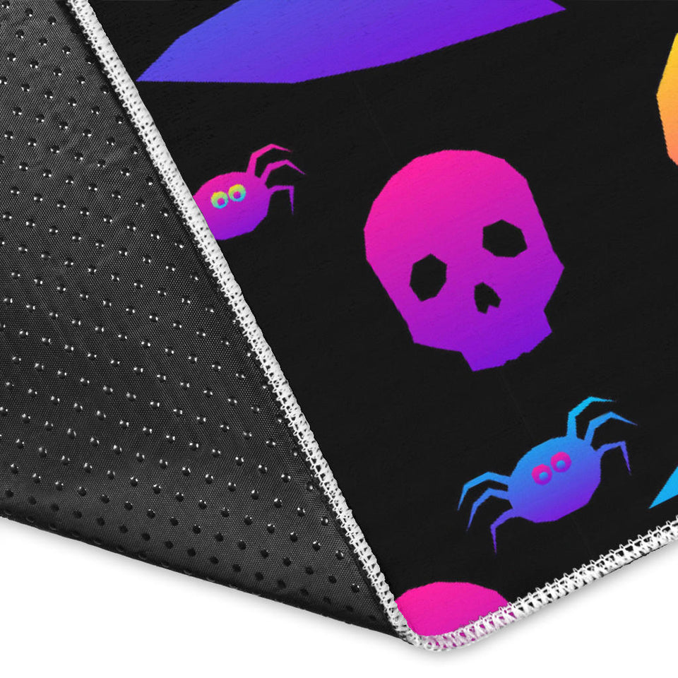 Colorful Halloween Background Area Rug