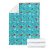 Math Pattern Print Design 02 Premium Blanket