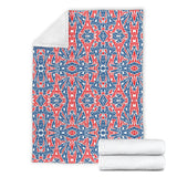 Eiffel Tower Pattern Print Design 02 Premium Blanket