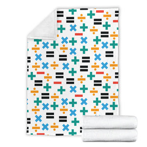 Math Pattern Print Design 05 Premium Blanket