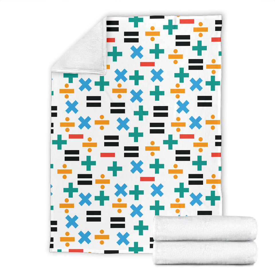 Math Pattern Print Design 05 Premium Blanket
