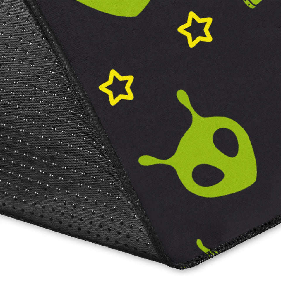 Alien Pattern Print Design 02 Area Rug
