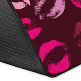 Lips Pattern Print Design 03 Area Rug