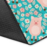 Pig Pattern Print Design 01 Area Rug