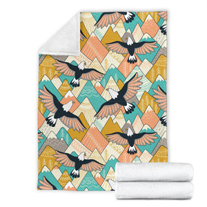 Eagle Pattern Print Design 02 Premium Blanket