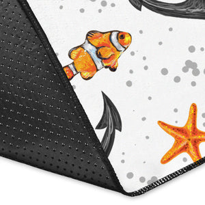 Clown Fish Pattern Print Design 02 Area Rug