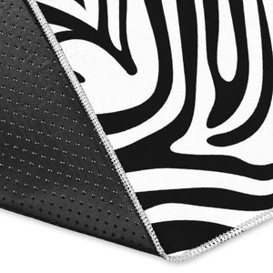 Zebra Skin Pattern Area Rug