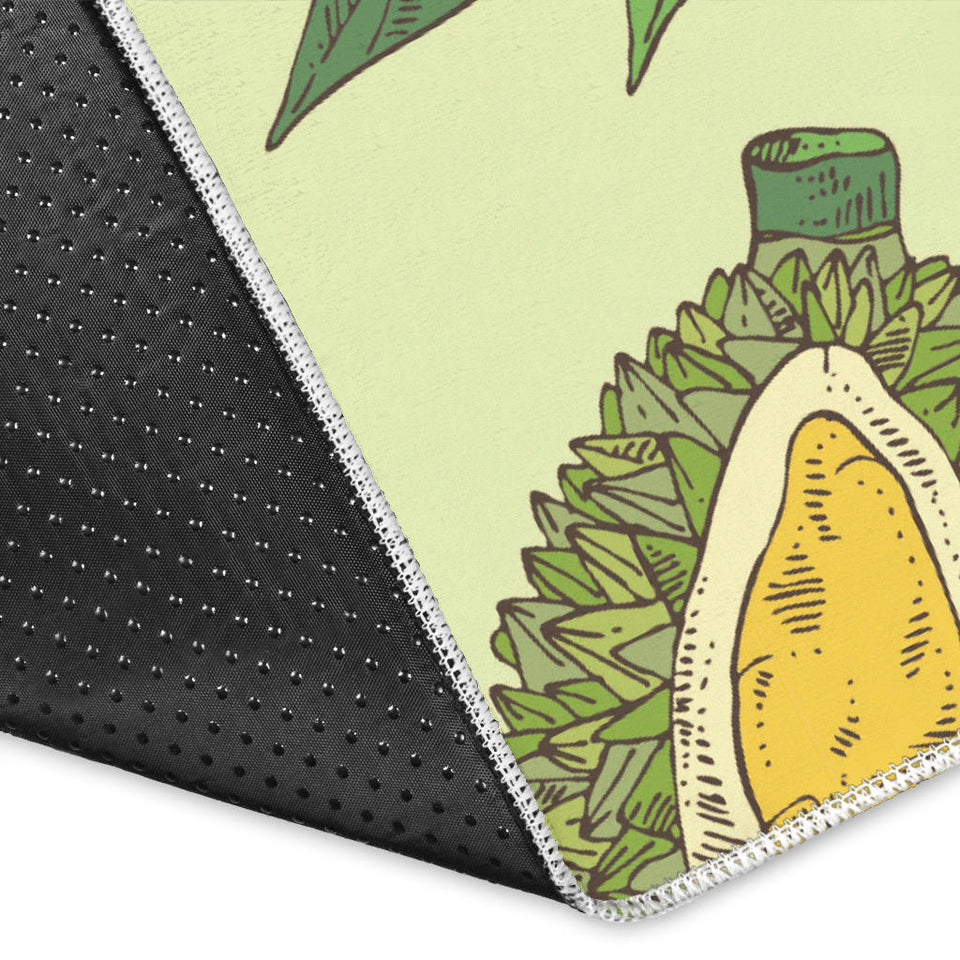 Durian Leaves Pattern Background Area Rug