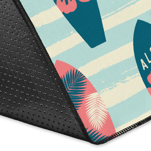 Surfboard Pattern Print Design 02 Area Rug