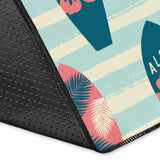 Surfboard Pattern Print Design 02 Area Rug