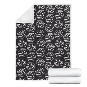 Dice Pattern Print Design 01 Premium Blanket